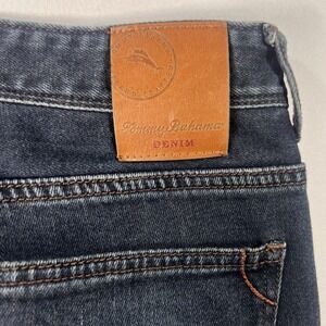 Tommy Bahama jeans mens 36x34 blue denim standard fit straight leg dark wash